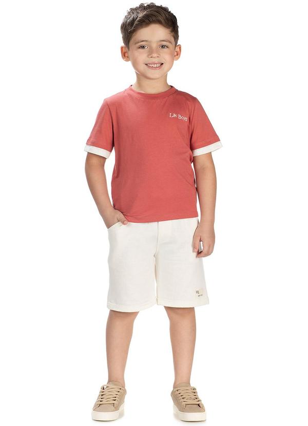 Lik Boys - Conjunto Camiseta e Short Laranja