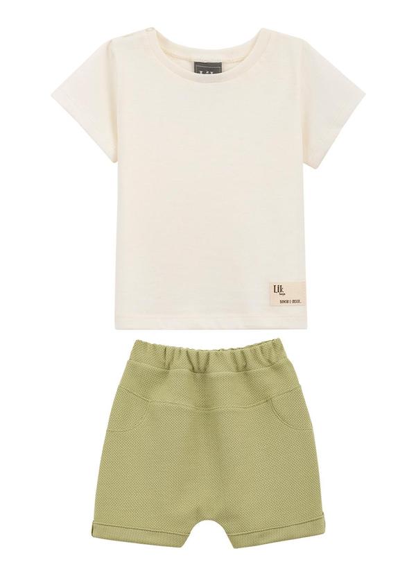 Lik Boys - Conjunto Camiseta e Short Saruel Alive Verde