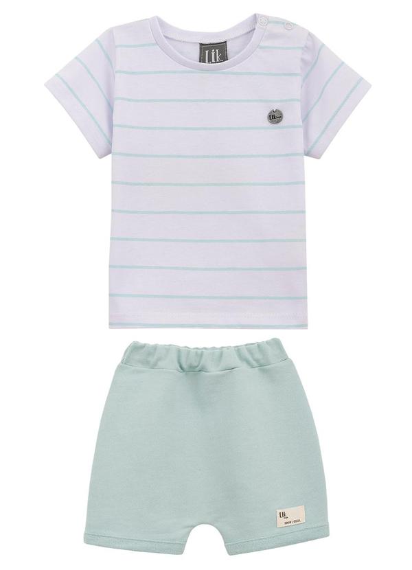 Lik Boys - Conjunto Camiseta e Short Saruel Branco