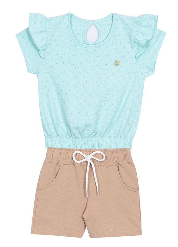 Randa Mundu - Conjunto Camiseta Laise / Shorts Molecotton Azul 1