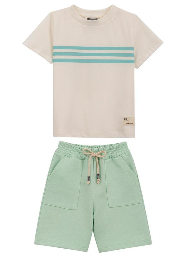 Lik Boys - Conjunto Camiseta M/M e Short Azul