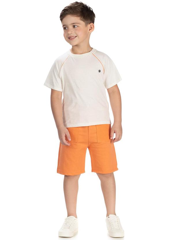 Lik Boys - Conjunto Camiseta Raglan e Short Bege