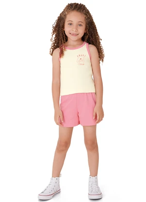 Malwee Kids - Conjunto Canelado Smart Girls Squad Bege - MALWEE KIDS