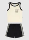Malwee Kids - Conjunto Canelado Smart Girls Squad Preto - variação: Preto