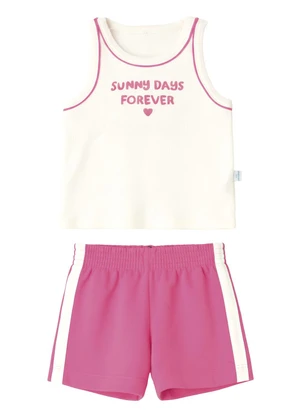 Malwee Kids - Conjunto Canelado Sunny Days Forever Off White - MALWEE KIDS