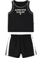 Malwee Kids - Conjunto Canelado Sunny Days Forever Rosa Claro - variação: Preto