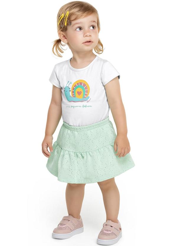 Alenice - Conjunto Caracol Menina Branco