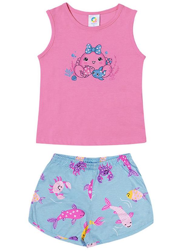 Alenice - Conjunto Caranguejo Fofo Menina Rosa