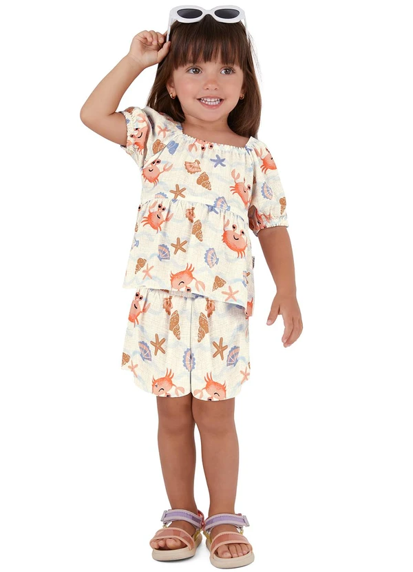 Malwee Kids - Conjunto Caranguejos Off White