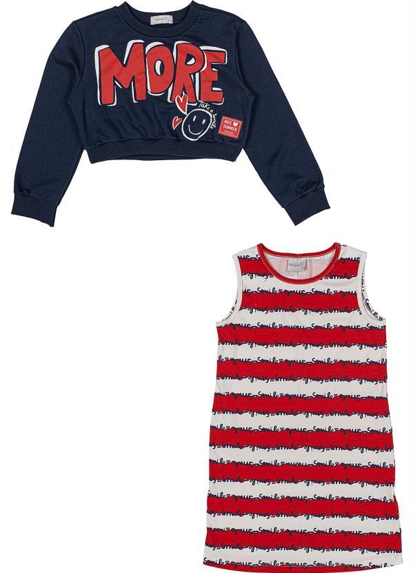 Momi - Conjunto Casaco com Vestido More Azul 3