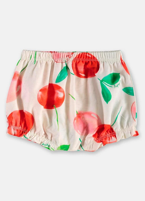 Up Baby - Conjunto Cereja Bata Calcinha Branco 5