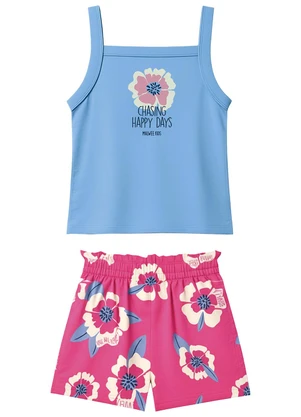 Malwee Kids - Conjunto Chasing Happy Days Azul Pastel - MALWEE KIDS