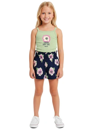Malwee Kids - Conjunto Chasing Happy Days Verde Pastel - MALWEE KIDS