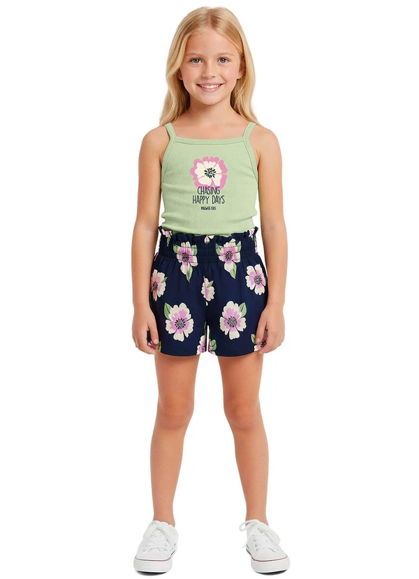 Malwee Kids - Conjunto Chasing Happy Days Verde Pastel 1