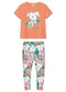 Malwee Kids - Conjunto Sabor Doce de Amor Off White - variação: Laranja Pastel