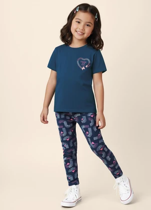 Malwee Kids - Conjunto Choose Your Fun em Puff Azul Escuro - MALWEE KIDS