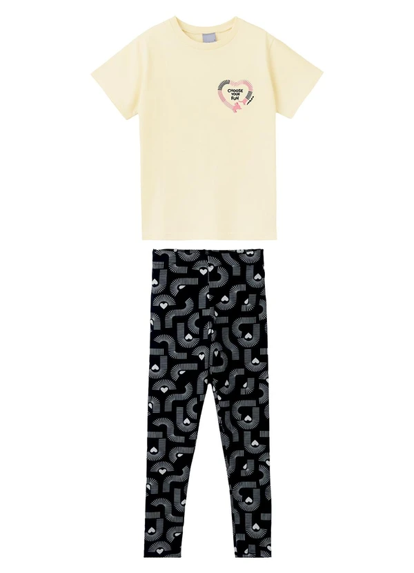 Malwee Kids - Conjunto Choose Your Fun em Puff Off White