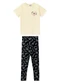 Malwee Kids - Conjunto Choose Your Fun em Puff Azul Escuro - variação: Off White