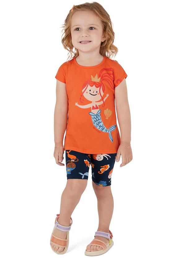 Malwee Kids - Conjunto Ciclista Sereia Laranja 1