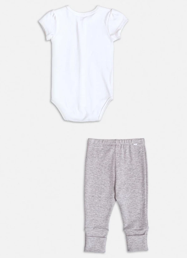 Momi - Conjunto Cinza de Gatinho Branco 2