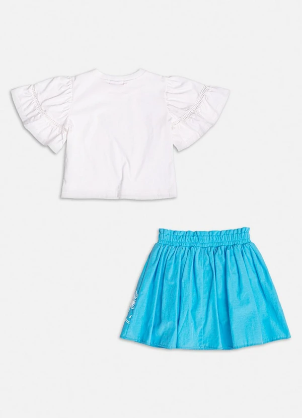 Momi - Conjunto Claro com Estampa Tropical Azul 4