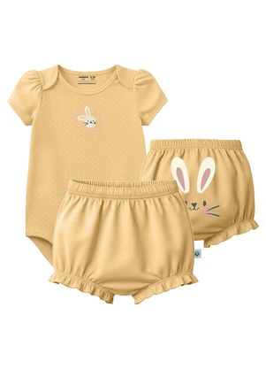 Malwee Kids - Conjunto Coelhinho com Bordado Amarelo - MALWEE KIDS
