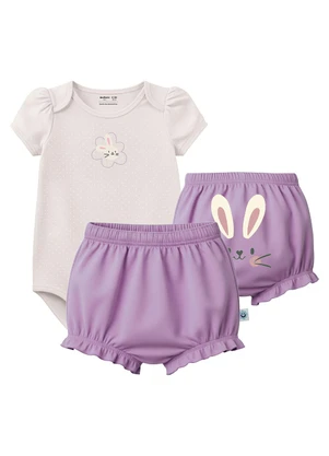 Malwee Kids - Conjunto Coelhinho com Bordado Off White - MALWEE KIDS