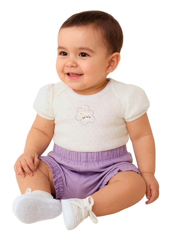 Malwee Kids - Conjunto Coelhinho com Bordado Off White 1