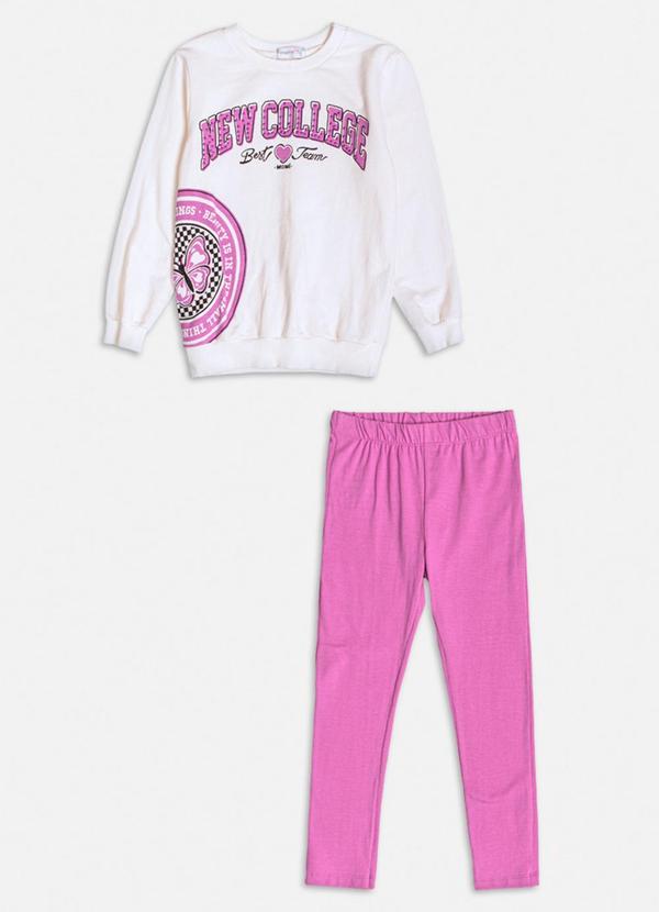 Momi - Conjunto College com Strass Branco 1