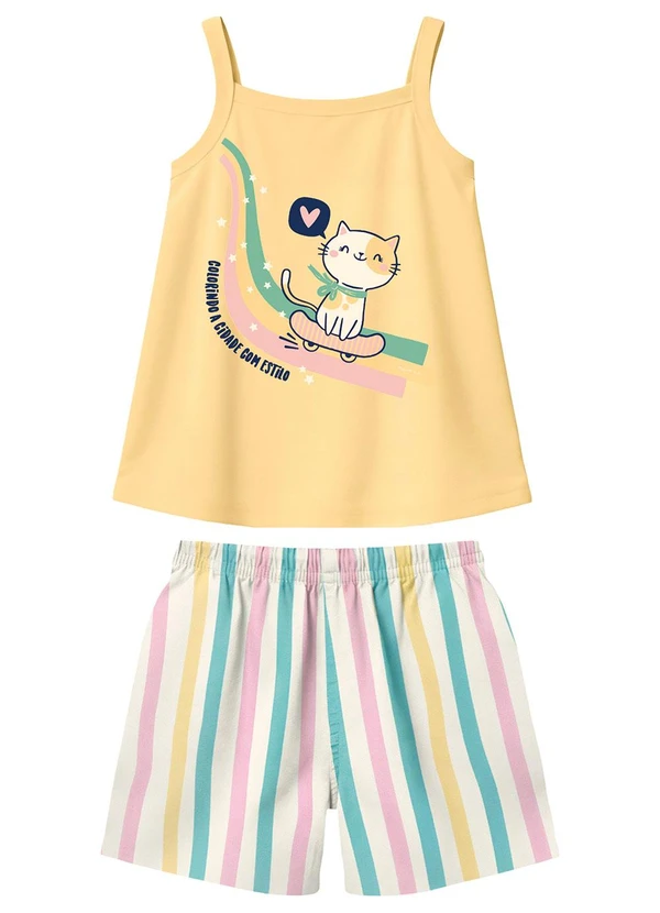 Malwee Kids - Conjunto Colorindo a Cidade Amarelo 1