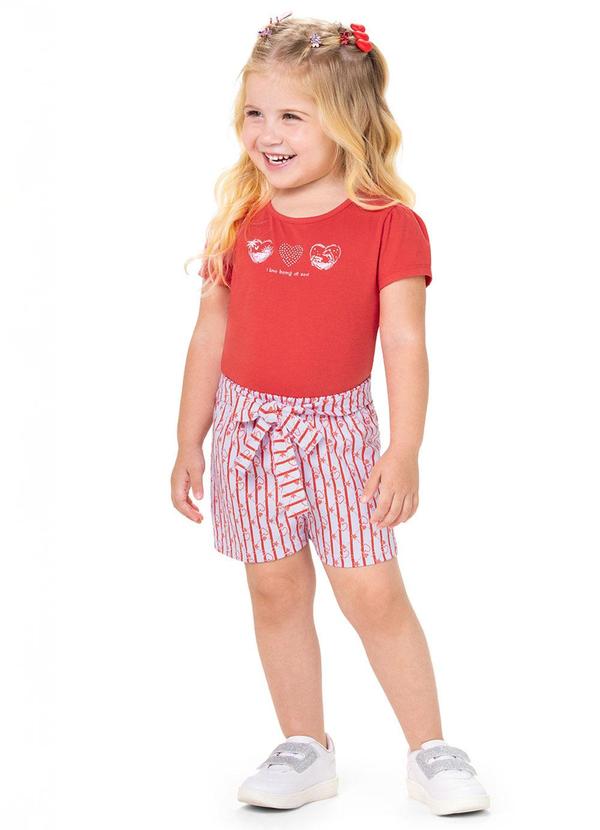 Alenice - Conjunto com Amarração Menina Vermelho