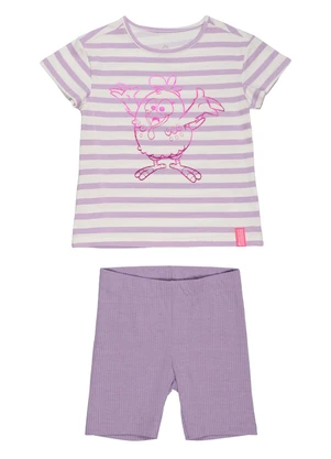 Galinha Pintadinha - Conjunto com Bermuda Ribana 4x2 Branco - GALINHA PINTADINHA