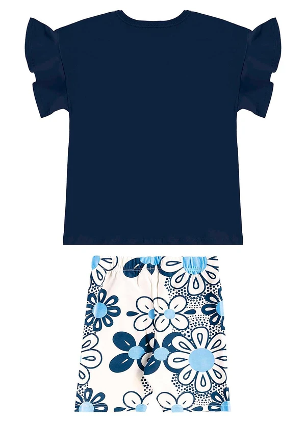 Bee Loop - Conjunto com Blusa e Bermuda Azul 3