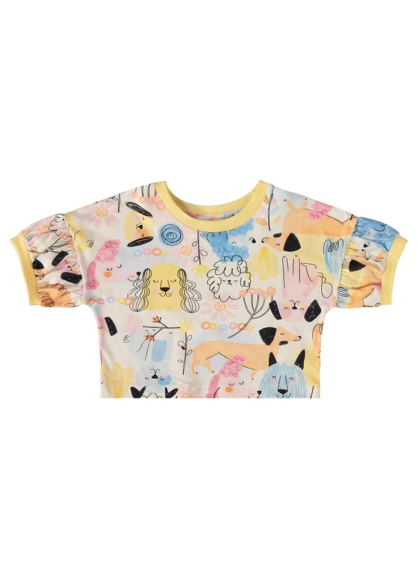 Três e Já - Conjunto com Blusa e Bermuda Bege 4