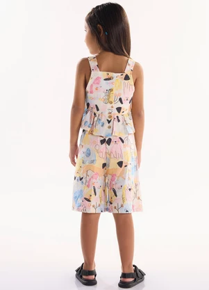 Três e Já - Conjunto com Blusa e Bermuda Bege - TRÊS E JÁ