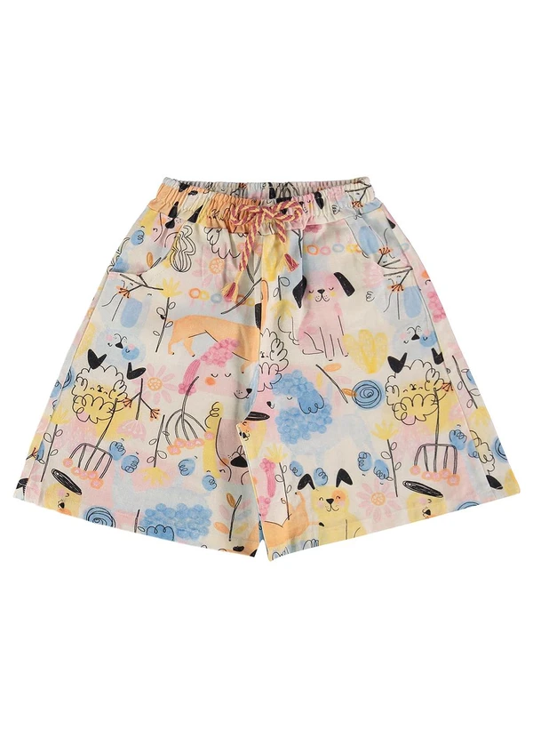 Três e Já - Conjunto com Blusa e Bermuda Bege 7