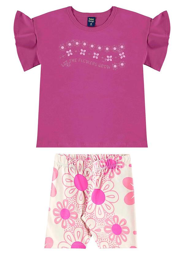 Bee Loop - Conjunto com Blusa e Bermuda Roxo