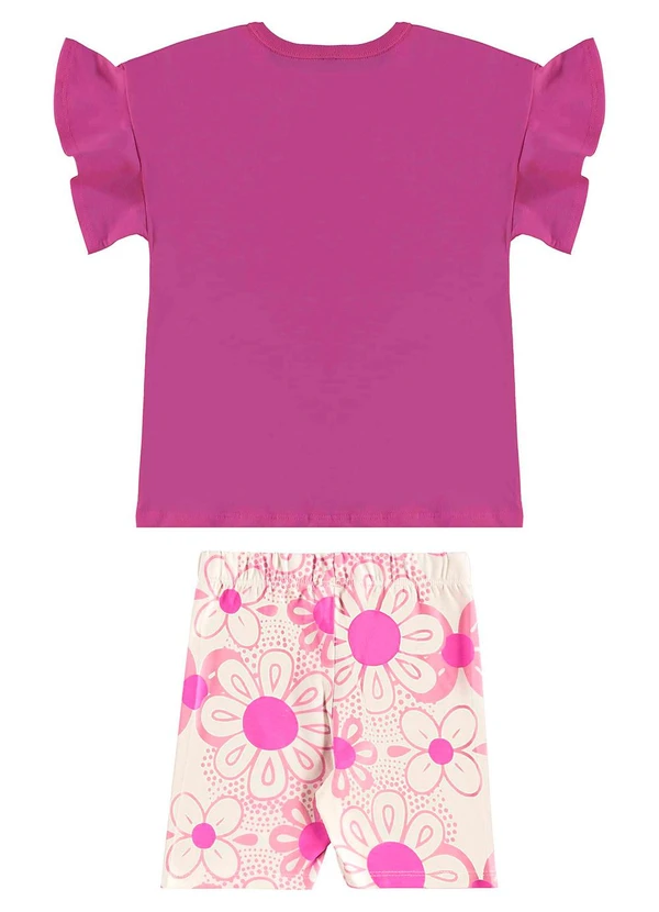 Bee Loop - Conjunto com Blusa e Bermuda Roxo 2
