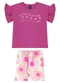 Bee Loop - Conjunto com Blusa e Bermuda Azul - variação: Roxo