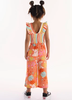 Três e Já - Conjunto com Blusa e Calça Bege - TRÊS E JÁ