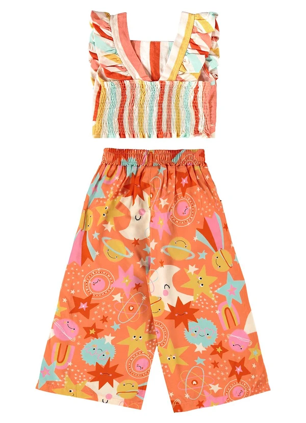 Três e Já - Conjunto com Blusa e Calça Bege 4