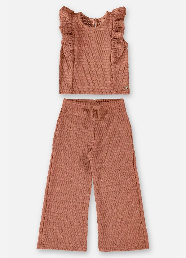 Pijama Tebbis Meninas - Conjunto Borboleta Rosa Tamanho 10