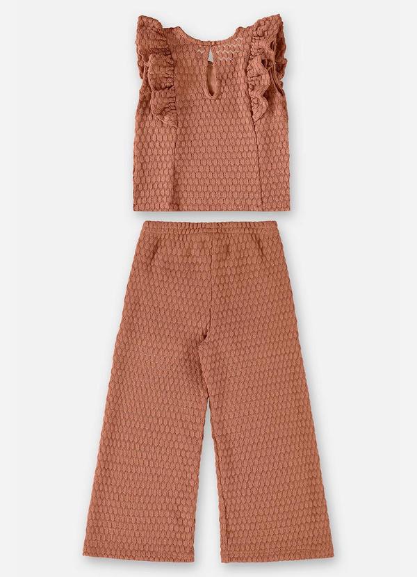 Up Baby - Conjunto com Blusa e Calça Marrom 3