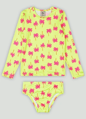 Conjunto com Blusa e Calcinha Quimby Verde - QUIMBY