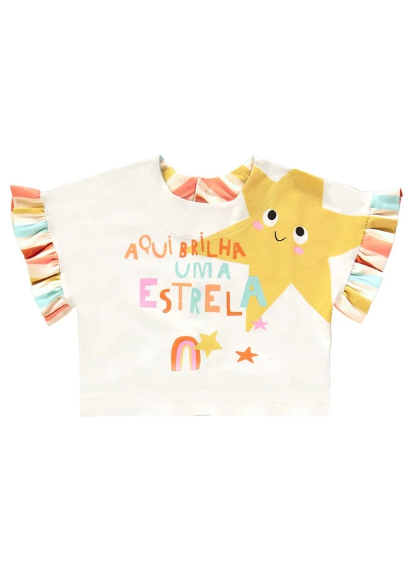 Três e Já - Conjunto com Blusa e Short Bege 5