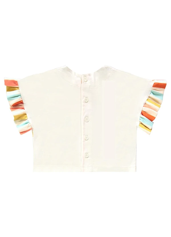 Três e Já - Conjunto com Blusa e Short Bege 6