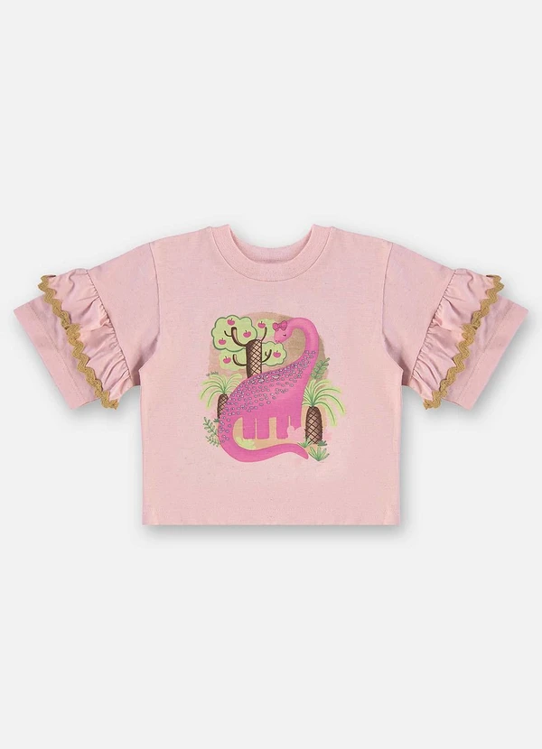 Up Baby - Conjunto com Blusa e Short Infantil Rosa 3