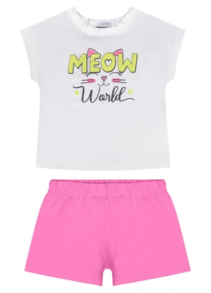 Guloseima - Conjunto com Blusa e Short Menina Bege - GULOSEIMA