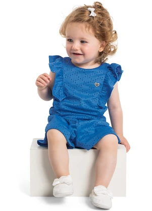 Quimby - Conjunto com Blusa e Short para Bebês Azul - QUIMBY