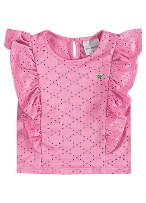 Quimby - Conjunto com Blusa e Short para Bebês Rosa - QUIMBY